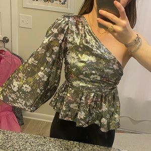 Ganni One Shoulder Top